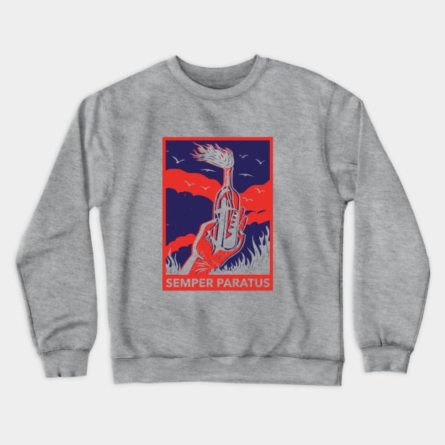 SEMPER PARATUS Crewneck Sweatshirt by Moreira.art